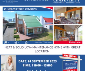 Show House in Struisbaai 24 September 2023 (R2,850,000)