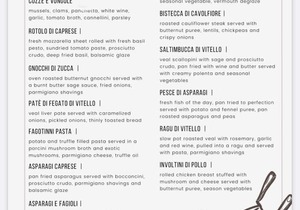 29 and 30 September 2023 Dinner Menu