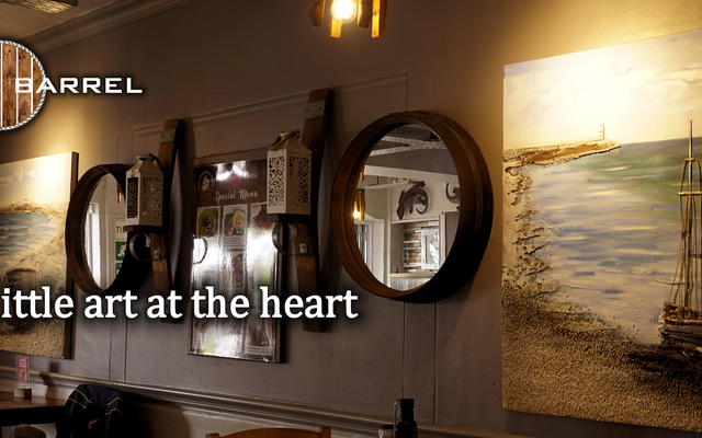 Wooden Barrel, the place to be, with a little art at it's heart...