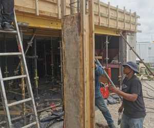 Structure Formwork and Steel Fixing for Home in Perlemoenbaai