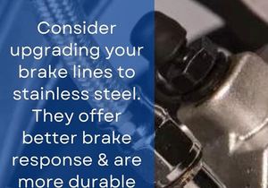 Upgrade Brake Lines to Stainless Steel