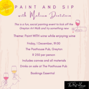 Greyton Art Walk 2023 Presents Paint and Sip with Melissa Dietstein!