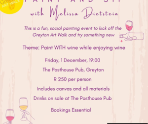 Greyton Art Walk 2023 Presents Paint and Sip with Melissa Dietstein!