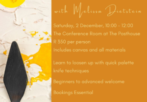Greyton Art Walk 2023: Palette Knife Workshop with Melissa Dietstein!