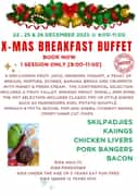 24, 25 and 26 December 2023: Christmas Breakfast Buffet