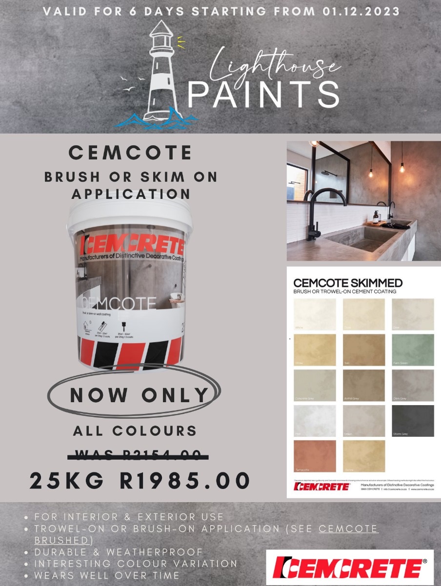 CemCote - A trowel-on cement wall coating - Cemcrete