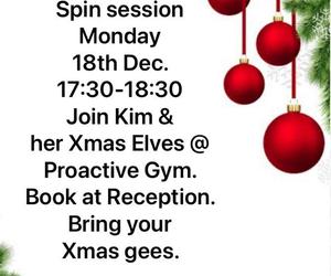 Xmas Techno Spin Session at PROactive Fitness Hermanus!