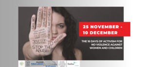 25 November - 10 December 2023: 16 Days of Activism Pledge