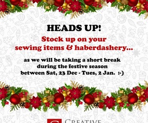 Heads Up, Sewing Enthusiasts!