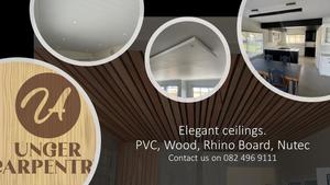 Unger Carpentry - Where Ceilings Meet Elegance!