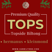 Premium Quality TOPS Topside Biltong Now Available at R399/kg!