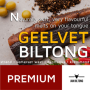 Geelvet Biltong