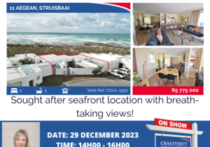 Show House in Struisbaai 29 December 2023 (R5,775,000)