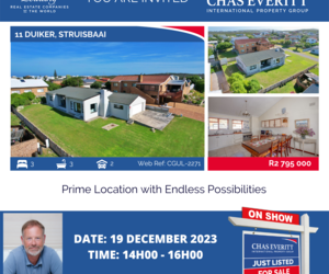 Show House in Struisbaai 19 December 2023 (R2,795,000)
