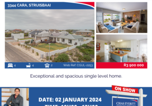 Show House in Struisbaai 2 January 2024 (R3,900,000)