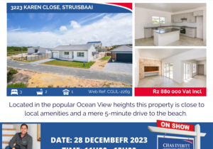 Show House in Struisbaai 28 December 2023 (R2,880,000)