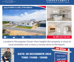 Show House in Struisbaai 28 December 2023 (R2,880,000)