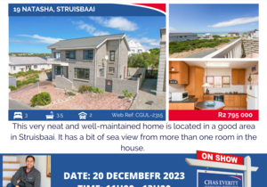 Show House in Struisbaai 20 December 2023 (R2,795,000)