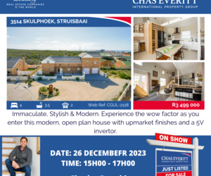 Show House in Struisbaai 26 December 2023 (R3,499,000)