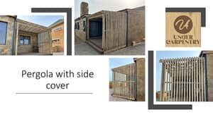 Pergola with Side Cover by Unger Carpentry!