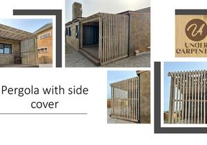 Pergola with Side Cover by Unger Carpentry!