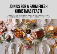 Join us for a Festive Farm-Fresh Christmas Feast at Die Plaaskombuis!