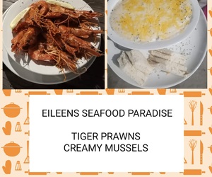 Tiger Prawns and Creamy Mussels