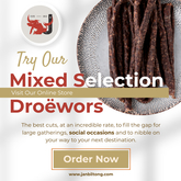Mixed Selection Droëwors - Jan Biltong t/a Suidwes Biltong - Xplorio™ Kleinmond