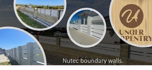Unger Carpentry's Nutec Boundary Walls 