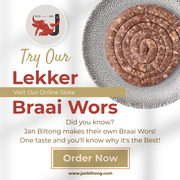 Jan Biltong's Premium Quality Braai Wors!