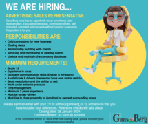 We're Hiring: Advertising Sales Representative