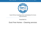 Business Award - Dust Free Homes - Cleaning Services - Xplorio™ Kleinmond