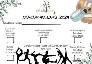 Pringle House Eco School Co-curriculars 2024 Announcement!