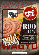 Wagyu and Kudu Braai Wors