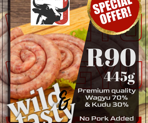 Wagyu and Kudu Braai Wors