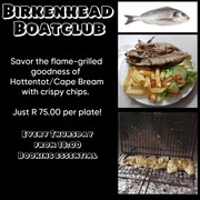 Every Thursday: Fresh Hottentot Fish, Chips and Salad