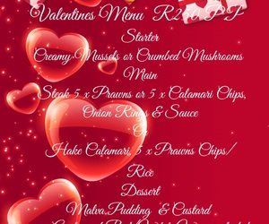 Valentine's Menu
