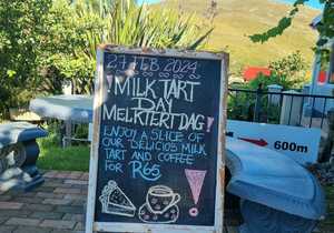 Today is Melktert Dag at Die Plaaskombuis!