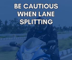 Riding Safely: Be Cautious When Lane Splitting