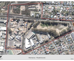 Sluiting van Hermanusstrate vir Twee Maande