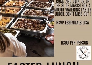 31 March 2024: Easter Lunch Buffet