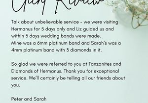 Review from Happy Client (Peter and Sarah)