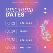 Public Holiday Operating Hours Notice