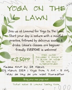 YOGA ALERT at Lomond Wine Estate!