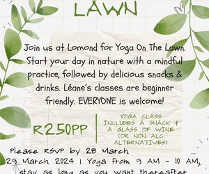 YOGA ALERT at Lomond Wine Estate!