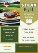 5 April 2024: Steak Night