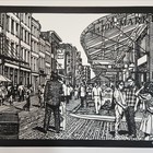 The Market - Florence Kruger Papercutting - Xplorio™ Agulhas / Struisbaai