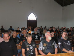 Motorfiets-Enjins Brul vir Jesus