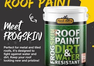 Introducing Flash Harry Roof Paint: FROGSKIN!