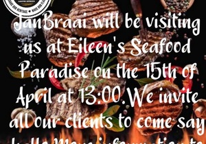 Meet Jan Braai at Eileen's: 15 April 2024!